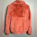 Molly Bracken ‎ Women's Faux Fur Jacket Salmon Size Small Photo 2