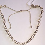 Charming Charlie Gold Tone Chain Adjustable Closure Necklace Photo 0