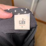 CAbi  Sinatra Skirt Polka Dot Midi High Low Hem‎ Flowy Black White Size 8 Photo 5