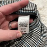 Talbots  10 Houndstooth Signature Dress Pants Straight Leg White Black Blue EUC Photo 6
