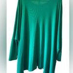 Zenana Outfitters  Batwing Long Sleeve Oversized Green Sweater Large Photo 2