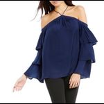 Gianni Bini NWT Gianni Bini Andy Tiered Ruffle Sleeve Blouse Size Large Photo 1