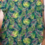 Lands' End B40 New Women’s Lands’ End Tropical Palm Leaves Print Tee size Large 14-16 Photo 0