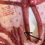 Sundance Burgundy High Neck Lace Yoke Boho Dress Long Sleeve Sz 8 🧡 Red Photo 11