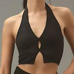 Anthropologie Black By  Seamless Halter Rib Vest Size S/M Photo 0