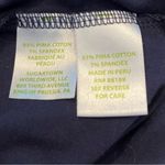 Lilly Pulitzer Women’s Short Sleeve V-Neck Navy Pima Cotton Stretch T-Shirt Sz S Photo 4