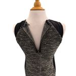 Eileen Fisher  Black Grey Tweed Dress Blazer Jacket Set Colorblock Medium Petite Photo 5