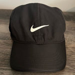 Nike  Featherlight Dri Fit Hat Panel Cap Adjustable Strap Black Adults Running Photo 0