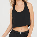 Aerie  Offline OTT Crop Tank Top Black Medium Photo 0