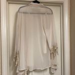 Sheer Kimono with Crochet Sleeves Size L Photo 1