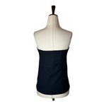 Rails Top Women Medium Black Strapless Gold Button Front Lulu Party Cocktail Photo 2