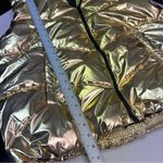 Gold Metallic Puffer Vest Size XXL Photo 4