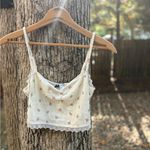 Floral Lace Trim Cami Top Pink Photo 1