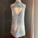 En Crème Sleeveless Denim Grunge Goth Festival Dress Blue Photo 2