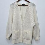 Counterparts Women's Vintage Loose Knit Cream Coastal Grandma Cardigan Size S Photo 0