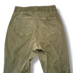 Spanx  Women Olive Green Cargo Jogger Pants M M Elastic Waist Ankle Zip Photo 6