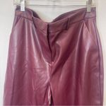 Ryegrass Women’s Size 14 Burgundy Faux Leather Ankle Pants High Rise Red Photo 2