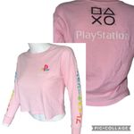 Juniors XS SONY long sleeve cropped pink play station crop top​ Size undefined Photo 1