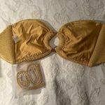 Montce Luxe Swim Gold Luxe Bandeau Bikini top size XL Photo 3