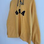 Vintage Yellow Fleece USA Quarter Zip Size XXL Photo 3