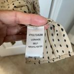 SMOCKED DIAMOND PATTERN MIDI DRESS Black Size L Photo 4