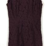 Diane Von Furstenberg  Carpreena Burgundy Lace Floral Sleeveless Dress Size 8 Photo 9