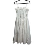 Majorelle Austin Dropwaist Cotton Poplin Midi Dress In Soft White Photo 6