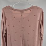 Jane and Delancey  Pink velvet heart Sweatshirt lightweight M casual pastel Photo 7
