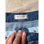 Madewell Women's Blue Heart Print Stretch Denim Mini Skirt Size 28 Photo 2