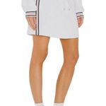 Revolve Tennis Club Drawstring White Terry Mini Skirt Sz XS Sporty Preppy Ribbon Photo 0