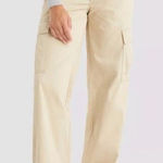 Levi's 94 Baggy Cargo Utility Pants Tan Khaki High Rise Women’s Size 26 W26 L30 Photo 0