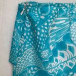 Island Republic Womens 100% Cotton Wrap Lined Skirt Size 12 Turquoise & White Photo 7