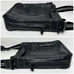 StorkSak London Leather Diaper Bag Unisex Black Photo 15