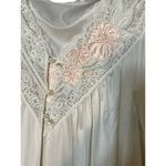 Vintage Shadowline 2 Peignoir Set Gown Robe Ivory Embroidered Flowers Sz S NWT Photo 1
