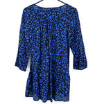 HD in Paris Anthropologie  size‎ XS Ressica Leopard Tunic Top blue black Photo 1