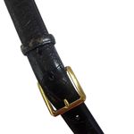Coach Black Alligator Leather Belt Photo 1