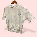 OP Vintage 1983  cotton hooded sailboat graphic logo t-shirt distressed thrashed Photo 0