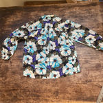 None 1980’s vintage handmade floral blouse Photo 5