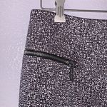 Michael Kors black with white dots office pencil skirt Photo 2