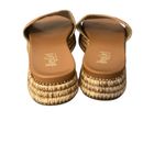Hey Girl by Corkys BRB Natural Raffia Platform Slide Sandals Brown Size 9 Tan Photo 6