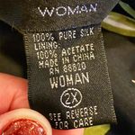 Silkland Women's 2XL Floral Hawaiian Button Photo 6