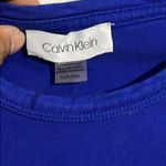 Calvin Klein  Women’s Blue Mini T-Shirt Dress with snake print - Size Medium Photo 2