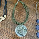 Necklace bundle of 3 navy, gold, green, shell Photo 2