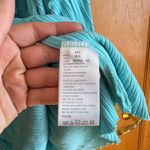 Urban Outfitters  Smocked Peplum Top Blue V Neck 3/4 Sleeve Babydoll Size S Photo 7