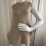 Unbranded Sleeveless Ribbed Knit Tops Tan Photo 0