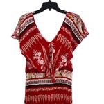 Raga  Red Boho Maxi Dress Size Medium Photo 3