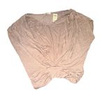 Arden B  Mauve Twist Front Short Sleeve Top Photo 1