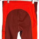 Athleta Pants Women Medium Ultimate 7/8 Tight Rust Orange Bright Mesh Athleisure Photo 3