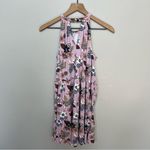 Loft Womens Floral High Neck Tiered Halter Dress Size Medium Petite Photo 5