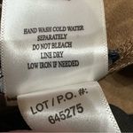 Tribal Flatten It Slimming Toffee Brown Faux Suede Leggings Stretch Pants XL Photo 8